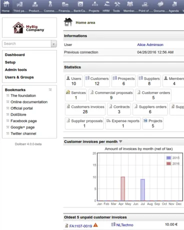 Installation ERP et connexion au site internet 2