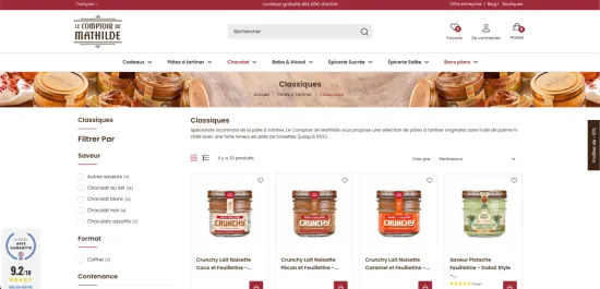 Site Le Comptoir de Mathilde
