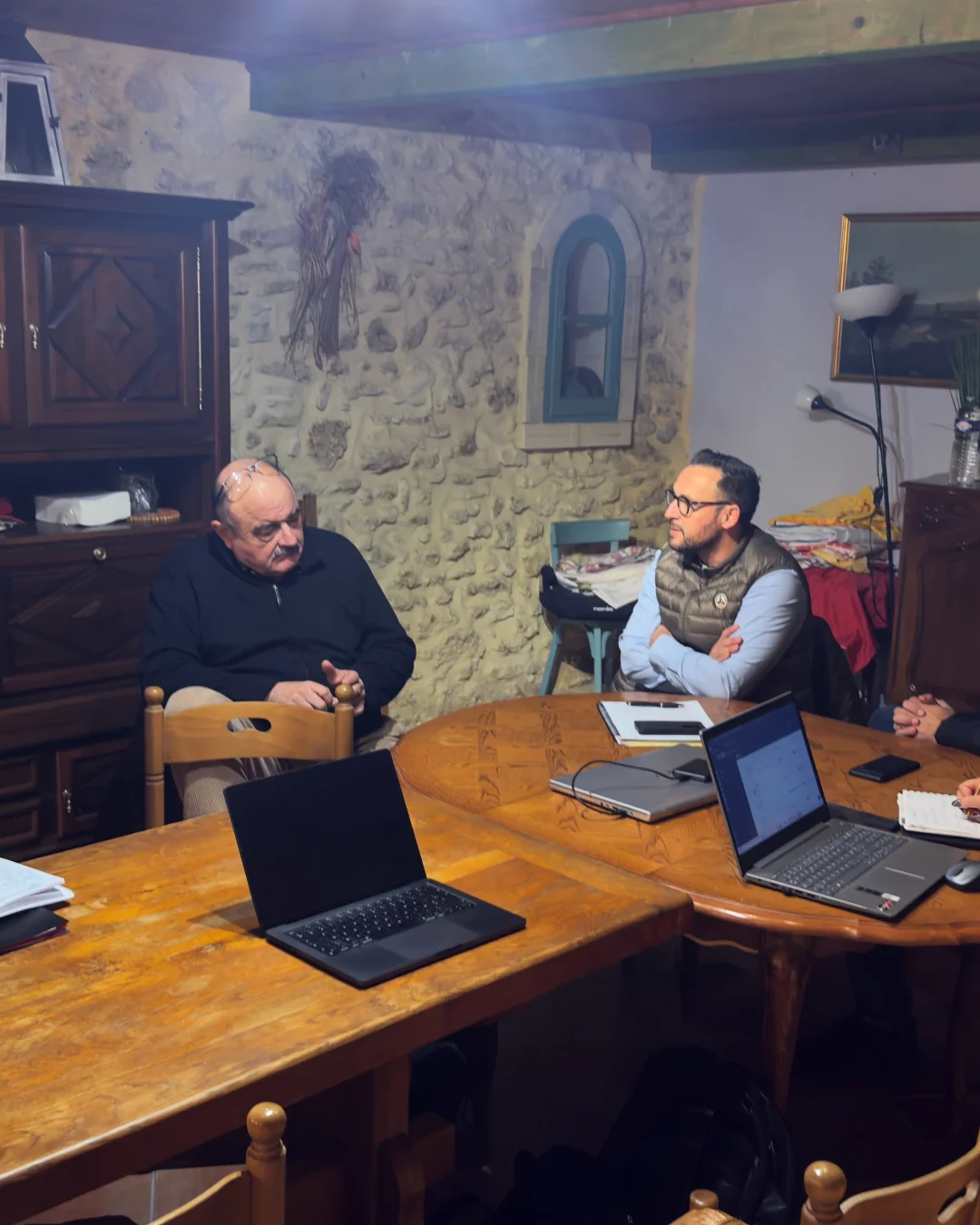 Échanges autour de l'agriculture et du projet SYAMM avec Mr André BERNARD