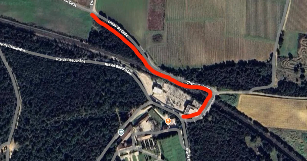 Travaux Enedis Piolenc : coupure chemin du Cade