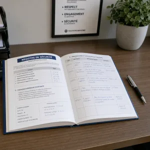 Registre de sécurité complété après intervention