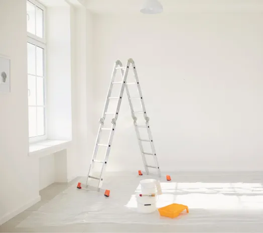 Peinture intérieure (murs, plafonds, boiseries, radiateurs)